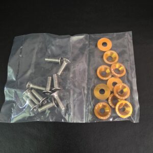 Skruvkit med dekorbricka GULD