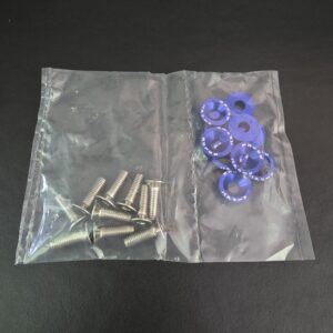 Skruvkit med dekorbricka BLÅ