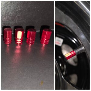 Däckventilshatt RÖD