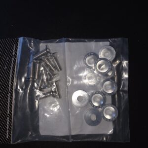 Skruvkit med dekorbricka SILVER