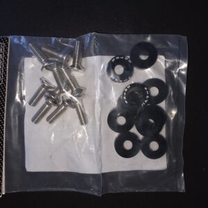 Skruvkit med dekorbricka SVART