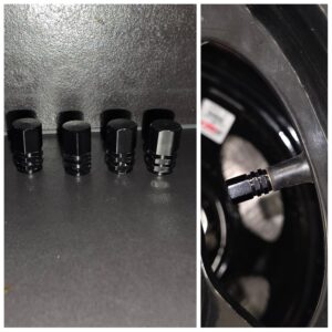 Däckventilshatt SVART